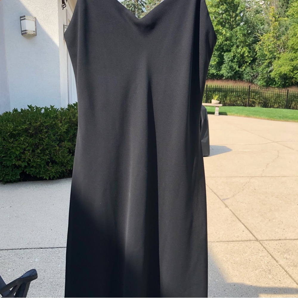 Dave and Johnny Black Mini Dress, Crystal Strap
